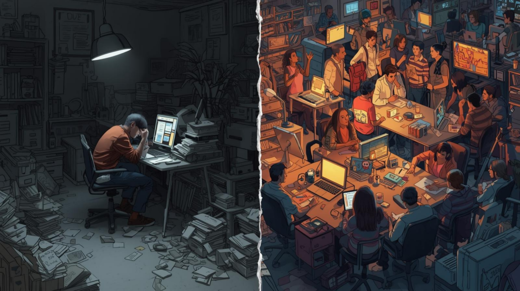 Alleine vs. Communities
